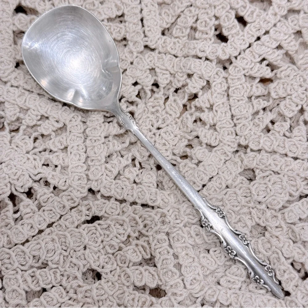 Vintage International Deep Silver Empress Sugar Spoon